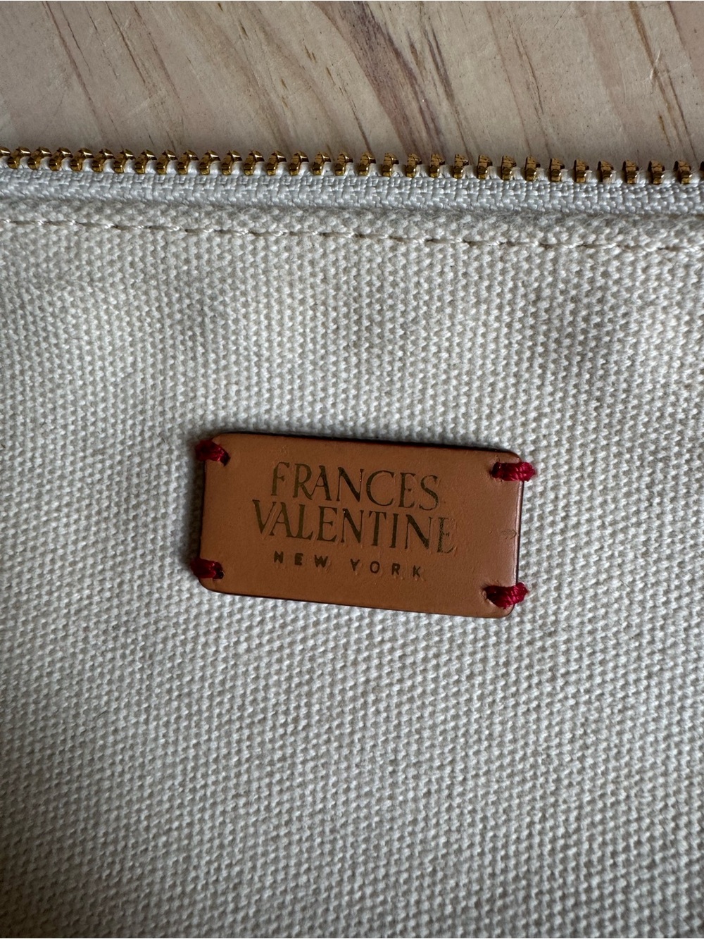 France’s Valentine x Carly Beck Canvas Make Up Bag - Picture 3 of 4